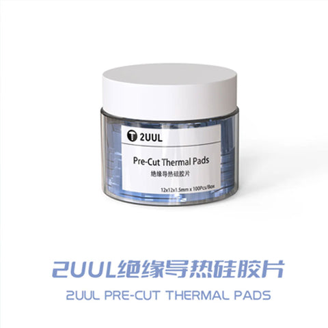 SC02 Pre-Cut Thermal Silicone Pads 12x12x1.5mm 100Pcs/Box