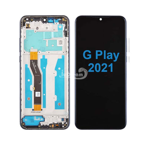 Motorola Moto G Play 2021 LCD Screen and Digitizer Assembly with Frame