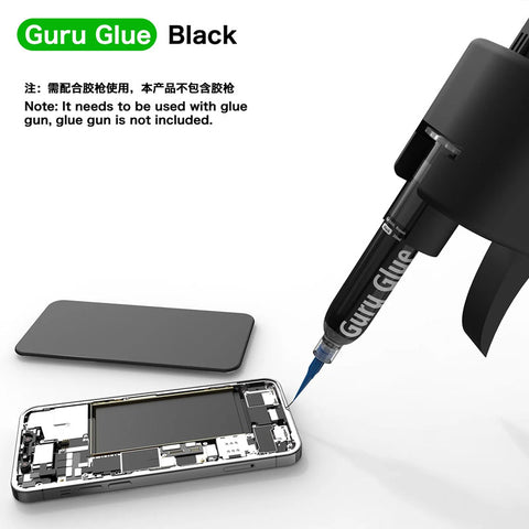 Guru Glue Soft Buffer Adhesive for Phone Repair 30ML(Black/White)