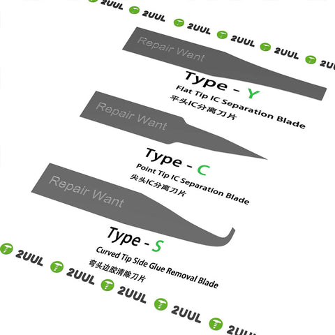 Repair Want DA12 YCS 3 in 1 Blades Set for IC Disassemble