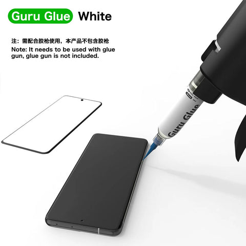 Guru Glue Soft Buffer Adhesive for Phone Repair 30ML(Black/White)